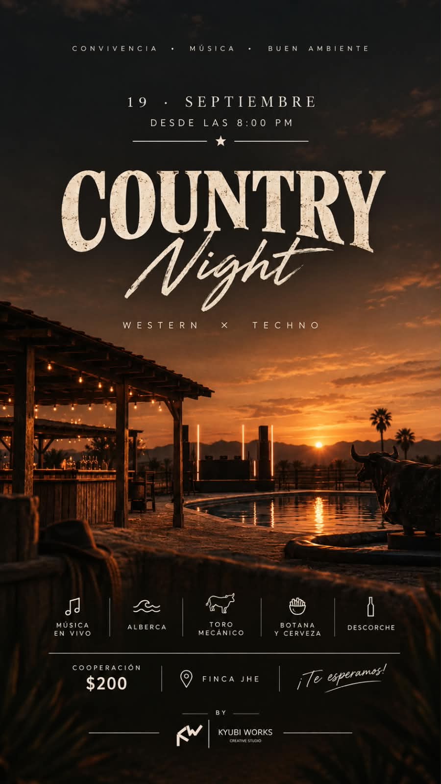 COUNTRY NIGHT, 19 de septiembre, Finca JHE